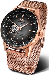 Vostok Europe Limousine Czarny/Stal w kolorze różowego złota Ø43 mm NH38-560B682Br