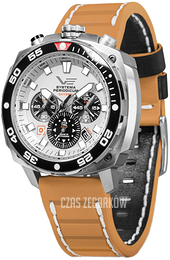 Vostok Europe Systema Periodicum Biały/Skóra Ø45.5 mm VK67-650A722Le