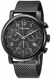 Wenger Urban Classic Czarny/Stal Ø43 mm 01.1043.108