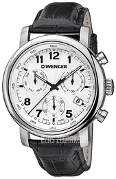 Wenger Urban Classic Srebrny/Skóra Ø43 mm 01.1043.109