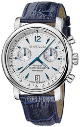 Wenger Urban Classic Srebrny/Skóra Ø43 mm 01.1043.111