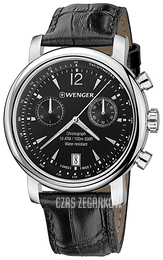 Wenger Urban Classic Czarny/Skóra Ø43 mm 01.1043.112