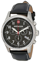 Wenger Terragraph Czarny/Skóra Ø43 mm 0543.101