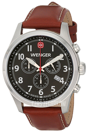 Wenger Terragraph Czarny/Skóra Ø43 mm 0543.102