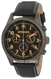 Wenger Terragraph Czarny/Skóra Ø43 mm 0543.104