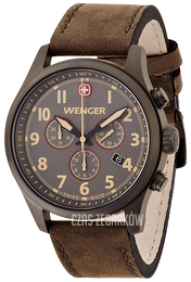 Wenger Terragraph Szary/Skóra Ø43 mm 10543103