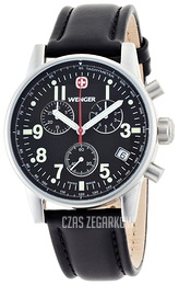 Wenger Commando Czarny/Skóra Ø42 mm 70825
