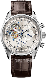 Zenith El Primero Srebrny/Guma Ø42 mm 03.2040.4061-01.C494