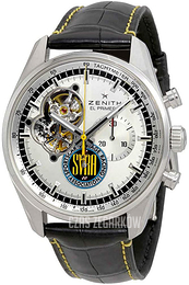 Zenith El Primero Srebrny/Guma Ø42 mm 03.20411.4061-07.C776