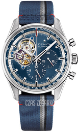Zenith El Primero Niebieski/Tkanina Ø42 mm 03.20416.4061-51.C802