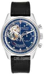 Zenith El Primero Niebieski/Skóra Ø42 mm 03.2085.4021-51.C700