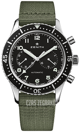 Zenith Pilot Czarny/Tkanina Ø43 mm 03.2240.4069-21.C803