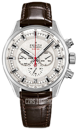Zenith El Primero Srebrny/Skóra Ø45 mm 03.2280.400-01.C713