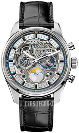 Zenith El Primero Srebrny/Skóra Ø45 mm 03.2530.4047-78.C813