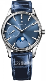 Zenith Heritage Ultra Thin Lady Moonphase Niebieski/Skóra Ø33 mm 16.2310.692-51.C705