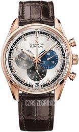 Zenith El Primero Srebrny/Guma Ø42 mm 18.2043.400-69.C494