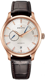 Zenith Captain Srebrny/Skóra Ø40 mm 18.2121.685-01.C498