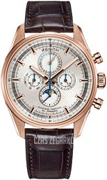 Zenith El Primero Srebrny/Skóra Ø45 mm 18.2180.4003-01.C713