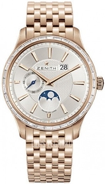 Zenith Captain Srebrny/18 karatowe różowe złoto Ø40 mm 22.2141.691-01.M2140
