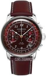 Zeppelin Los Angeles Czerwony/Skóra Ø43 mm 76146