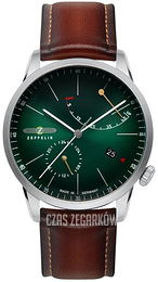 Zeppelin Flatline Zielony/Skóra Ø40 mm 83664