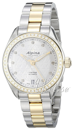 Alpina Comtesse Biały/Stal w odcieniu złota Ø34 mm AL-525STD2CD3B