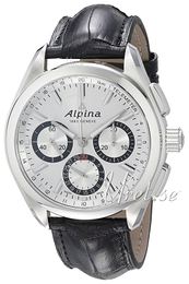 Alpina Alpiner Srebrny/Skóra Ø45 mm AL-760SB5AQ6
