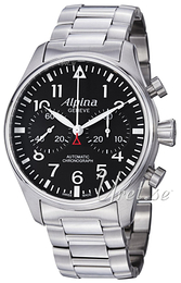 Alpina Startimer Czarny/Stal Ø44 mm AL-860B4S6B