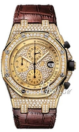 Audemars Piguet Royal Oak Offshore Chronograph Zestaw diamentów/Skóra Ø42 mm 26067BA.ZZ.D088CR.01