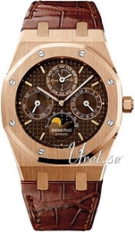 Audemars Piguet Royal Oak Perpetual Calendar Brązowy/Skóra Ø39 mm 26252OR.OO.D092CR.01