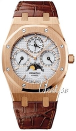 Audemars Piguet Royal Oak Perpetual Calendar Srebrny/Skóra Ø39 mm 26252OR.OO.D092CR.02