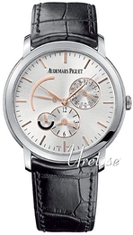 Audemars Piguet Jules Audemars Dual Time Srebrny/Skóra Ø41 mm 26380BC.OO.D002CR.01