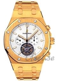 Audemars Piguet Royal Oak Tourbillon Chronograph Biały/18 karatowe żółte złoto Ø44 mm 25977BA.OO.1205BA.02