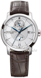 Baume & Mercier Classima Executives Srebrny/Skóra Ø39 mm MOA8693