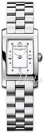 Baume & Mercier Hampton Biały/Stal 34x20 mm MOA8504