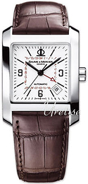 Baume & Mercier Hampton Biały/Skóra 45x34 mm MOA8685