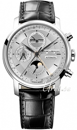 Baume & Mercier Classima Executives Srebrny/Skóra Ø42 mm MOA8870