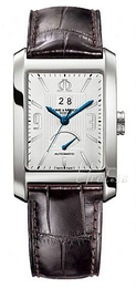 Baume & Mercier Hampton Srebrny/Skóra 45x30 mm MOA8821