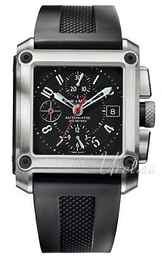 Baume & Mercier Hampton Czarny/Guma 48x37 mm MOA8826