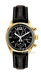 Bell & Ross Vintage Czarny/Skóra BR120YGBL