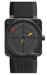 Bell & Ross Aviation Czarny/Guma 42x42 mm BR 03 Radar