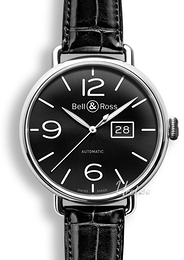 Bell & Ross Vintage Czarny/Skóra Ø45 mm WW1-96 Grande Date