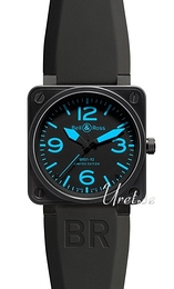 Bell & Ross Instrument Czarny/Guma 46x46 mm BR0192BLU