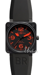Bell & Ross Instrument Czarny/Guma 46x46 mm BR0192RED