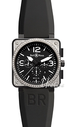 Bell & Ross Instrument Czarny/Guma 46x46 mm BR0194TOPDIACAR