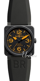 Bell & Ross Instrument Czarny/Guma 42x42 mm BR0392ORA