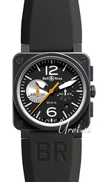 Bell & Ross Instrument Czarny/Guma 42x42 mm BR0394BLAWHT