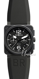 Bell & Ross Instrument Czarny/Guma 42x42 mm BR0394CAR