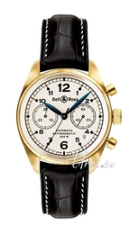 Bell & Ross Vintage Biały/Skóra VIN126GOLPEA