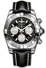 Breitling Chronomat 41 Czarny/Skóra Ø41 mm AB0140-011